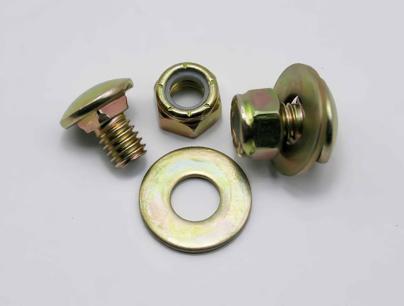 Metalsuberg 5/16" x 1/2" Carriage Bolt by Color Galvanization of Square Neck with Nylon Lock nut and Large Size Washer Assortment Kit,Carbon Steel,Grade 2.(8pcs Pack) - Image 4